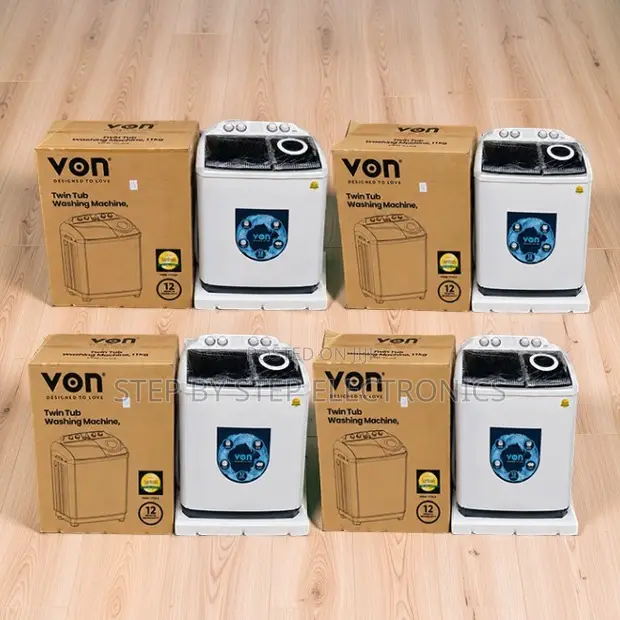 Brand New VON 10KG Twin Tub Washing Machine - 1