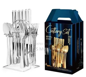 24-Piece Cutlery Set (Silver)