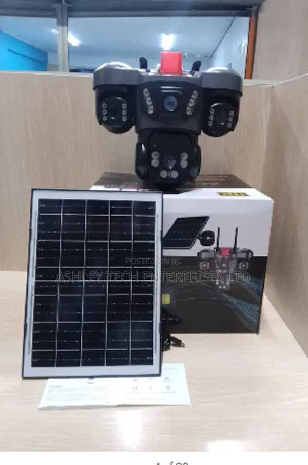 V380 Smart Triple Lens Solar CCTV Camera - 1