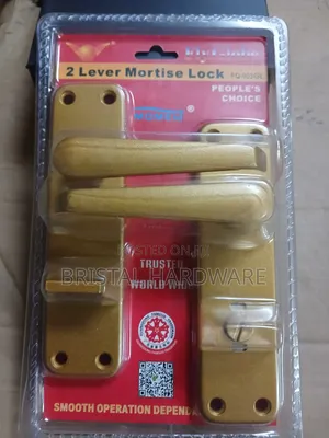 2-Lever Mortise Lock Body - Brass