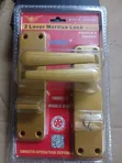 2-Lever Mortise Lock Body - Brass - 1