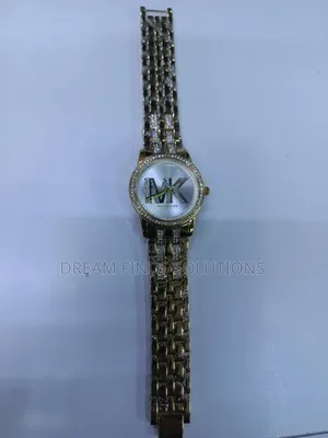 Michael Kors Gold-Tone Chronograph Watch ya Wanawake