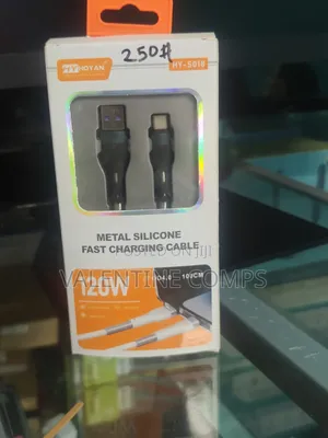 120W Metal Silicone Fast Charging Cable