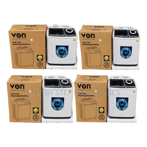 VON 10KG Twin Tub Washing Machine - Brand New - 1