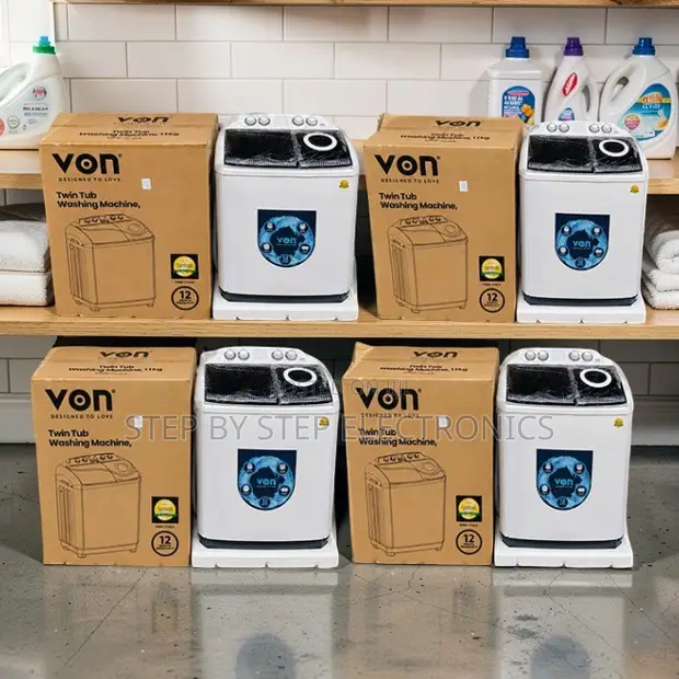 Brand New VON 10KG Twin Tub Washing Machine - 1
