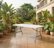 White Garden Outdoor Dining Table - 1