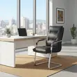 Heavy Leather Cushioned Office Board Chairs - 5