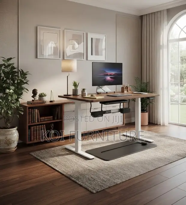 Ergonomic 1.2m Electric Modern Standing Desk - 1