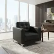 Brand New Black Single Seater Office Sofa - 2