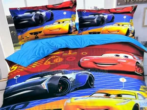 Kids Cartoon Duvet Set 4x6 with Bedsheet & 2 Pillowcases
