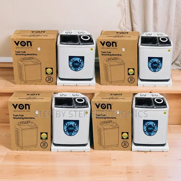 Brand New VON 10KG Twin Tub Washing Machine - 1