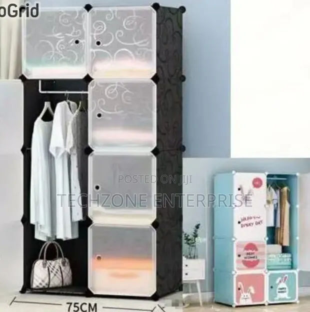 Portable 2x4 Plastic Wardrobe - Brand New - 1