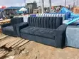 5 Seater Grey Fluted Sofa Set - 2