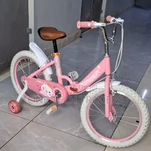 Foldable Girls Bike - Size 18, Pink