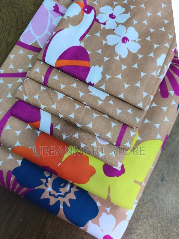 Cotton Flat Bedsheet Set - 2 Sheets + 4 Pillow Cases - 1