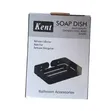 Stainless Steel Soap Dish Holder - Black/Silver - 1