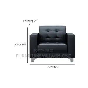 Black Office Sofa Set