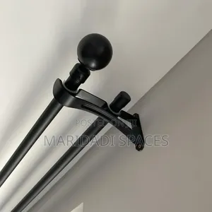 Black Matte Juakali Curtain Rod
