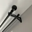 Black Matte Juakali Curtain Rod - 1