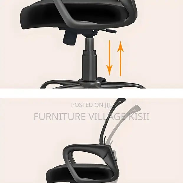 Black Mesh Clerical Office Chair - 1