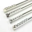 White Straight Aluminum Curtain Rails - 1