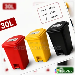 30L Pedal Waste Bin - Durable Kitchen & Home Dustbin