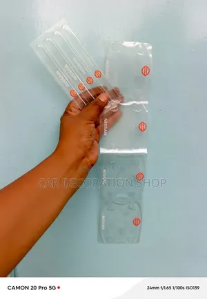 8pc Nissan Branded Clear Anti-Scratch Silicone Handle Stickers
