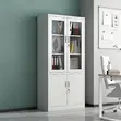 2-Door Metallic Office Cabinet - White - 4