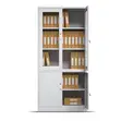 2-Door Metallic Office Cabinet - White - 5