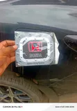 Carbon Fiber Pattern Honda Fuel Tank Stickers - 1