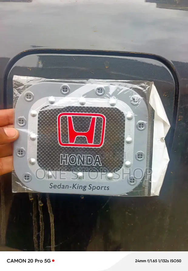 Honda Carbon Fiber Style Fuel Tank Sticker - 1