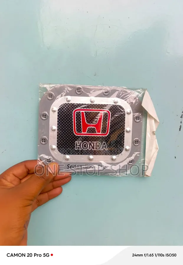Honda Fuel Tank Cover Sticker & Faux Rivet Styling Accents - 1