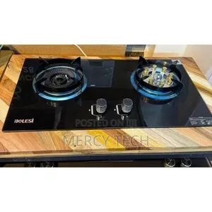 Bolesi 2-Burner Gas Hob with Sensor and Wok Burner