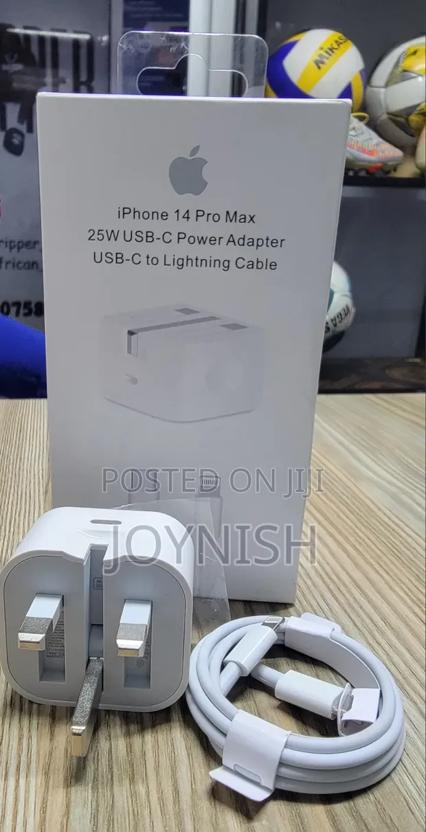 Apple iPhone 11, 12, 13, 14 Pro Max 25W USB-C Power Adapter & Cable - 1