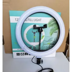 12-Inch LED Ringlight Fill Light Featuring a 58cm-210cm Adjustable