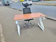 Modern Computer Desk with High-Back Office Chair - 1
