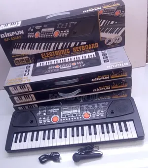 49 Keys Piano With Microphone and Charging Cable