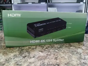 4 Port HDMI Splitter 1X4 HDMI Distributor - Black