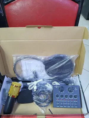 BM800 Condenser Microphone with V8 Sound Card