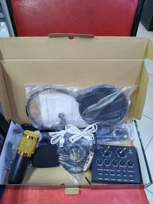 BM800 Condenser Microphone with V8 Audio Sound Card