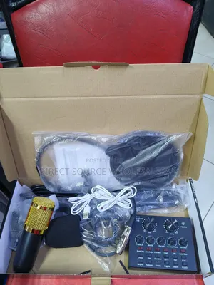 Microphone ya BM800 Condenser na V8 Live Sound Card
