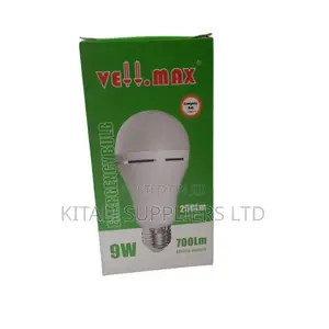 VE!MAX 9W Rechargeable Emergency LED Bulb