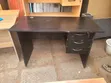 Black Computer Desk with Chair - 1