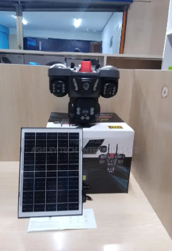 V380 Smart 3-Lens Surveillance Camera with Siren - 1