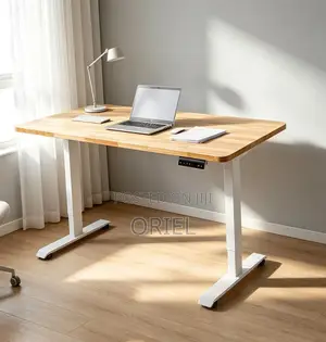 120cm Electric Standing Desk - Brown