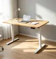 120cm Electric Standing Desk - Brown - 1