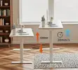 120cm Electric Standing Desk - Brown - 5
