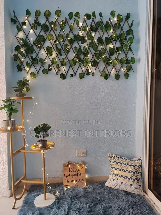 Expandable Artificial Privacy Fence - Green Leaf Wall Decoration - 1
