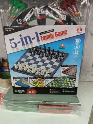 5 in 1 Family Game - Board & Card Games