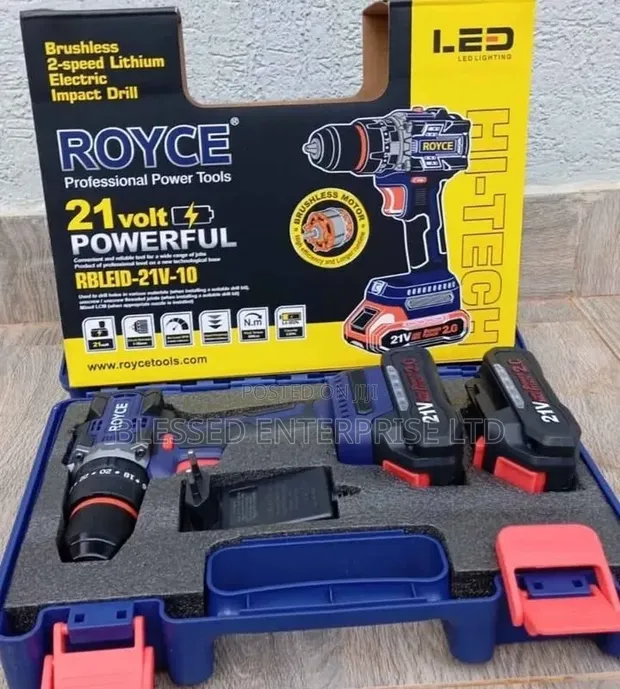 Royce 21V Brushless Drill Set - 1